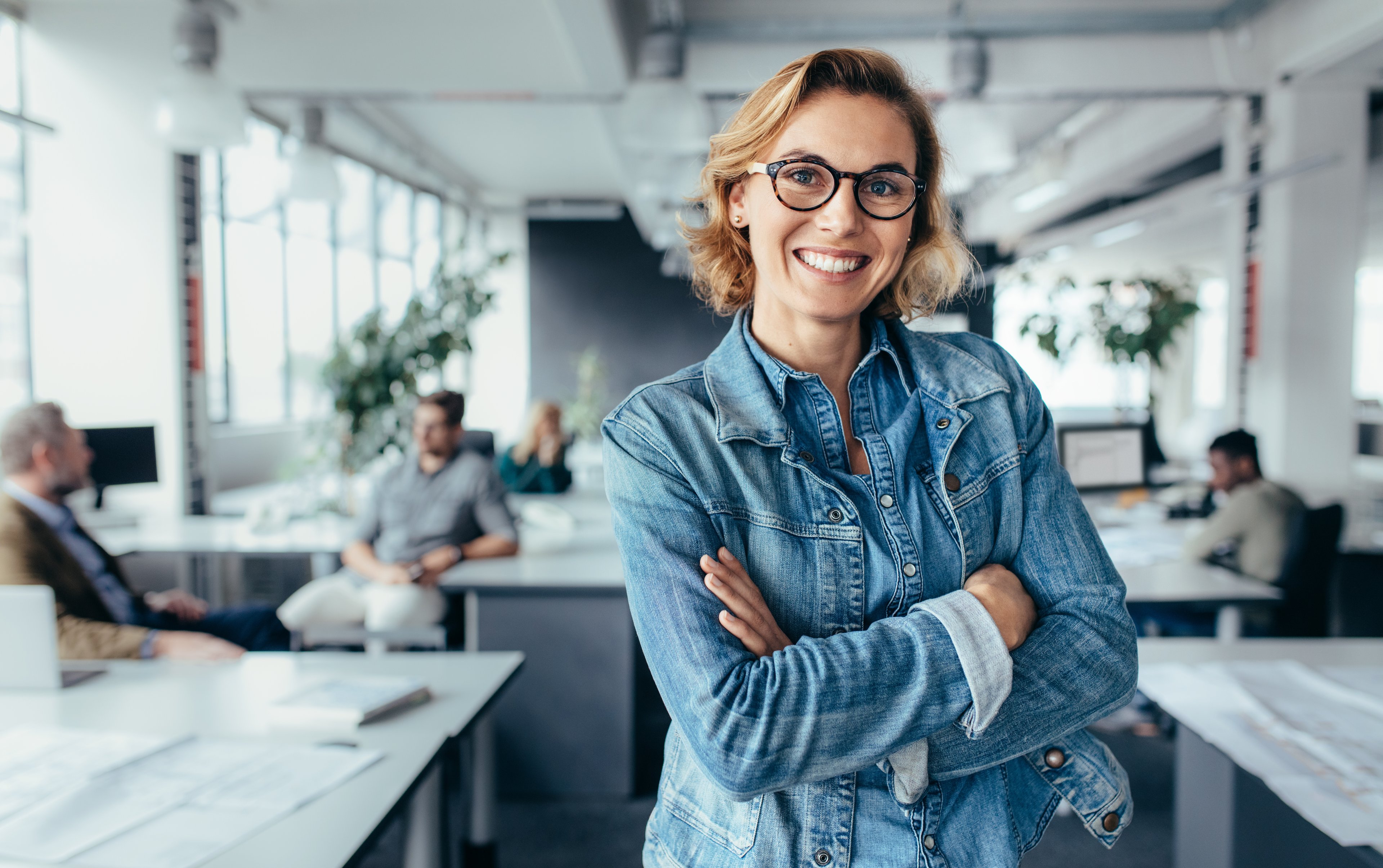 woman smiling